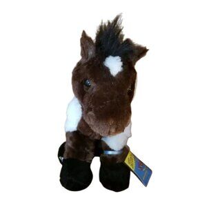 Ganz Webkinz PINTO HORSE Virtual Pet Plush 9 Inch Stuffed Animal Sealed Code NEW